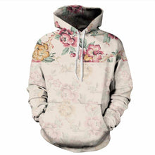 FLORAL PRINT UNISEX HOODIE