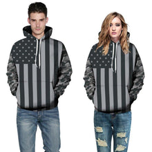 GREY CAMO FLAG UNISEX HOODIE