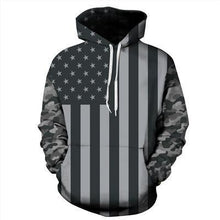 GREY CAMO FLAG UNISEX HOODIE