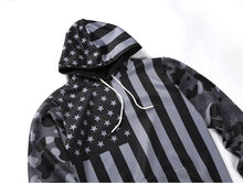 GREY CAMO FLAG UNISEX HOODIE