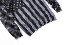 GREY CAMO FLAG UNISEX HOODIE