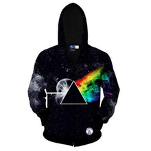 RAINBOW REFRACTION UNISEX HOODIE