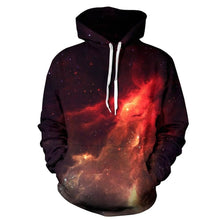 RED NEBULA UNISEX HOODIE