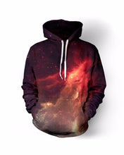 RED NEBULA UNISEX HOODIE