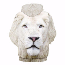 WHITE LION UNISEX HOODIE